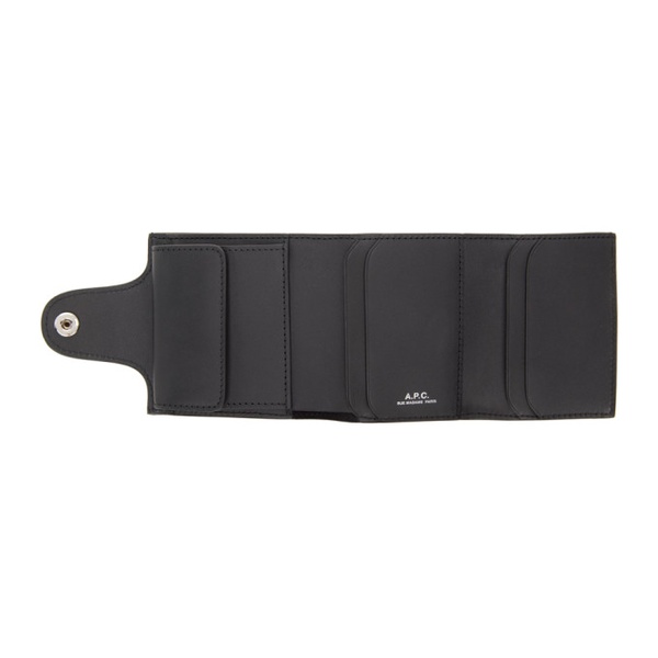  아페쎄 A.P.C. Black Charles Trifold Wallet 242252M164000