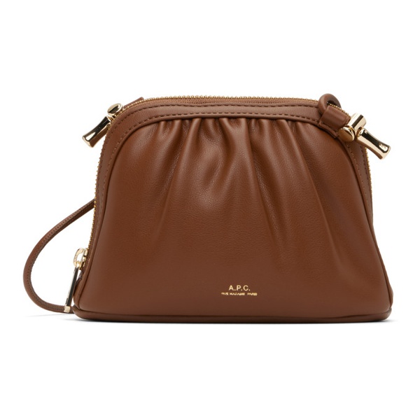  아페쎄 A.P.C. Brown Ninon Small Drawstring Bag 242252F048021