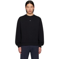 아페쎄 A.P.C. Black Boxy Printed Micro Logo Sweatshirt 242252M204009