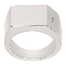 아페쎄 A.P.C. Silver Minimal Ring 242252M147002