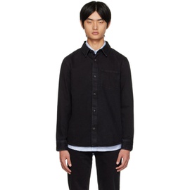 아페쎄 A.P.C. Black New Valerian Denim Shirt 222252M192023