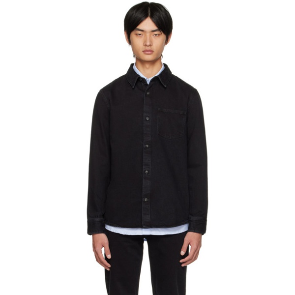  아페쎄 A.P.C. Black New Valerian Denim Shirt 222252M192023