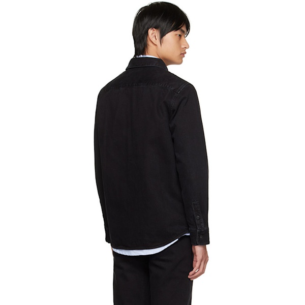  아페쎄 A.P.C. Black New Valerian Denim Shirt 222252M192023