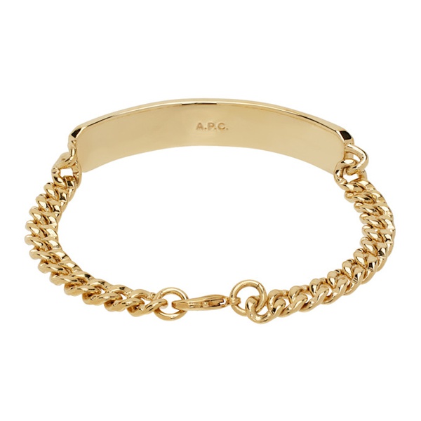  아페쎄 A.P.C. Gold Darwin Bracelet 242252M142003