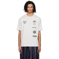 에이프 AAPE by A Bathing Ape Gray Printed T-Shirt 241547M213066