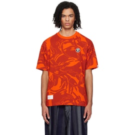 에이프 AAPE by A Bathing Ape Orange CA모우 MOUFLAGE T-Shirt 241547M213085