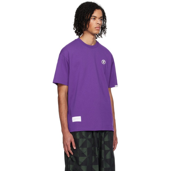  에이프 AAPE by A Bathing Ape Purple Patch T-Shirt 241547M213090
