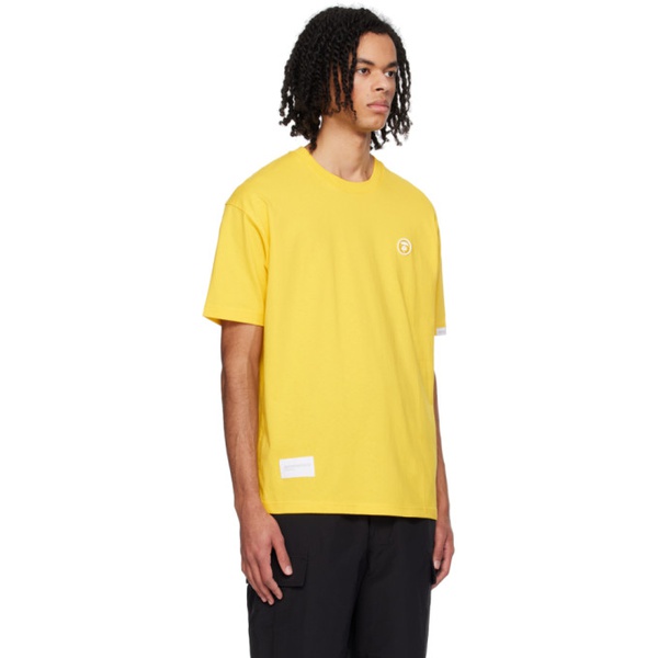  에이프 AAPE by A Bathing Ape Yellow Patch T-Shirt 241547M213091