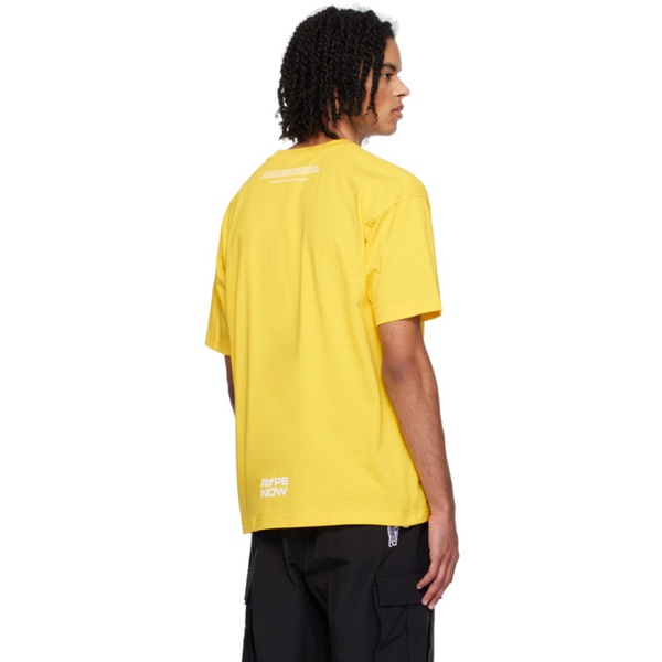  에이프 AAPE by A Bathing Ape Yellow Patch T-Shirt 241547M213091