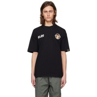 에이프 AAPE by A Bathing Ape Black Embroidered T-Shirt 241547M213019