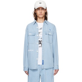 에이프 AAPE by A Bathing Ape Blue Pocket Denim Shirt 241547M192014