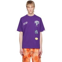 에이프 AAPE by A Bathing Ape Purple Theme T-Shirt 241547M213023