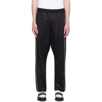 에이프 AAPE by A Bathing Ape Black Patch Sweatpants 241547M190013