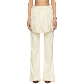 AARON ESH SSENSE Exclusive Beige Layered Trousers 242678F087001