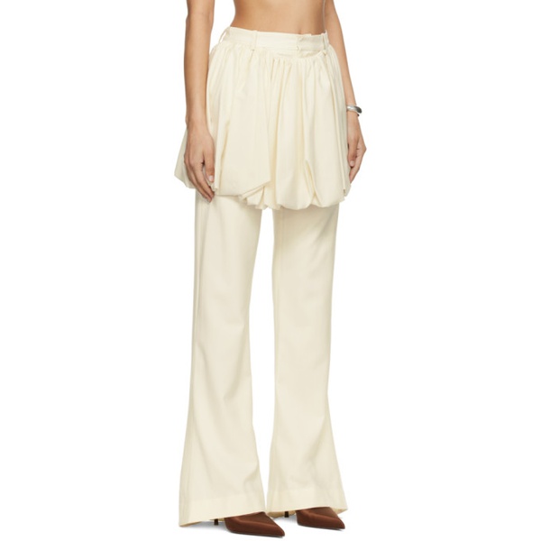  AARON ESH SSENSE Exclusive Beige Layered Trousers 242678F087001