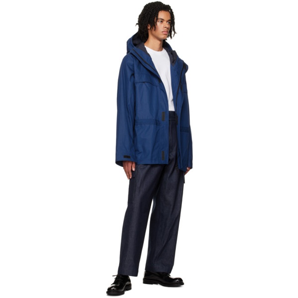  ABAGA VELLI Blue Hoodski Jacket 232966M180000
