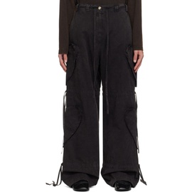 ABRA SSENSE Exclusive Black Trousers 241526M188000