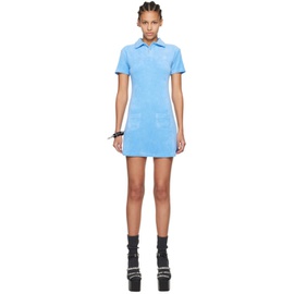 ABRA Blue Spread Collar Minidress 242526F052001