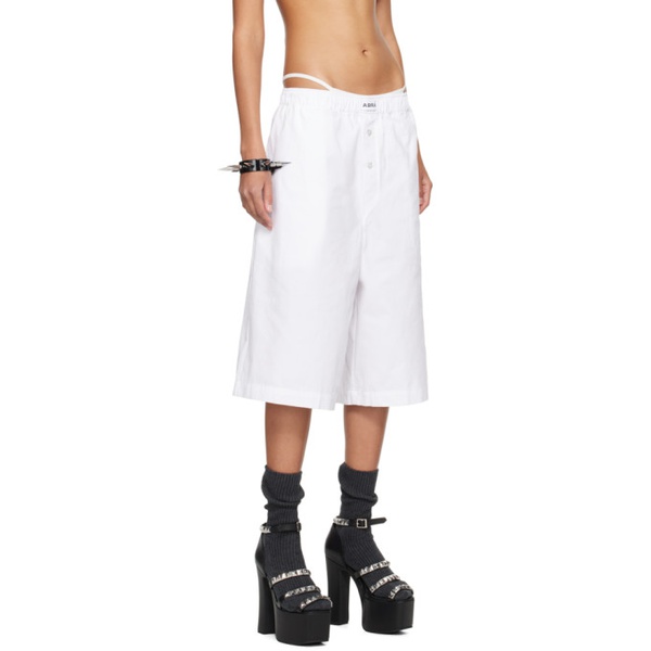  ABRA White Boxer Shorts 242526F088006