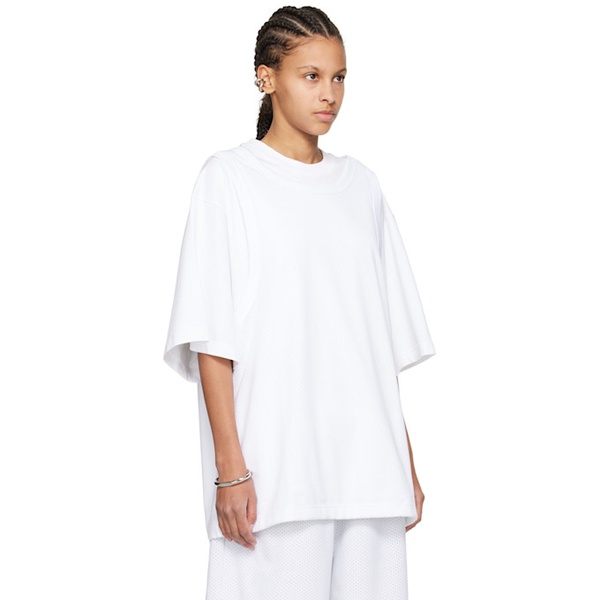  ABRA White Double T-Shirt 242526F088002
