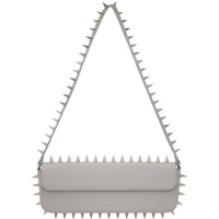 ABRA Gray Spike Baguette Bag 242526F048002