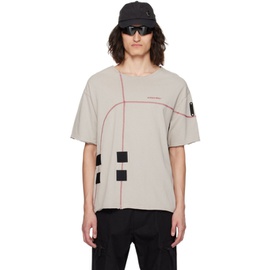 어콜드월 A-COLD-WALL* Taupe Paneled T-Shirt 241908M213009