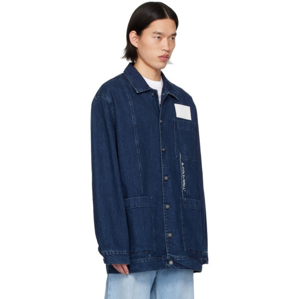  어콜드월 A-COLD-WALL* Navy Button Denim Jacket 241908M177001