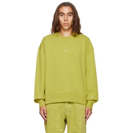 어콜드월 A-COLD-WALL* Yellow Embroidered Sweatshirt 222891M204005