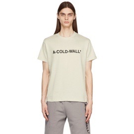어콜드월 A-COLD-WALL* Beige Essential Logo T-Shirt 221891M213005