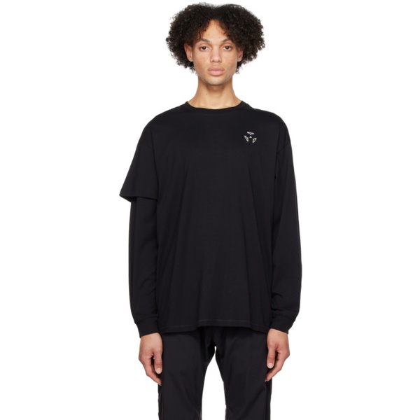  아크로님 ACRONYM Black Layered Long Sleeve T-Shirt 222368M213046