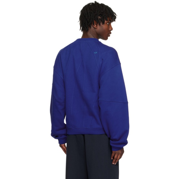  아더에러 ADER error Blue Paneled Sweatshirt 232039M204002