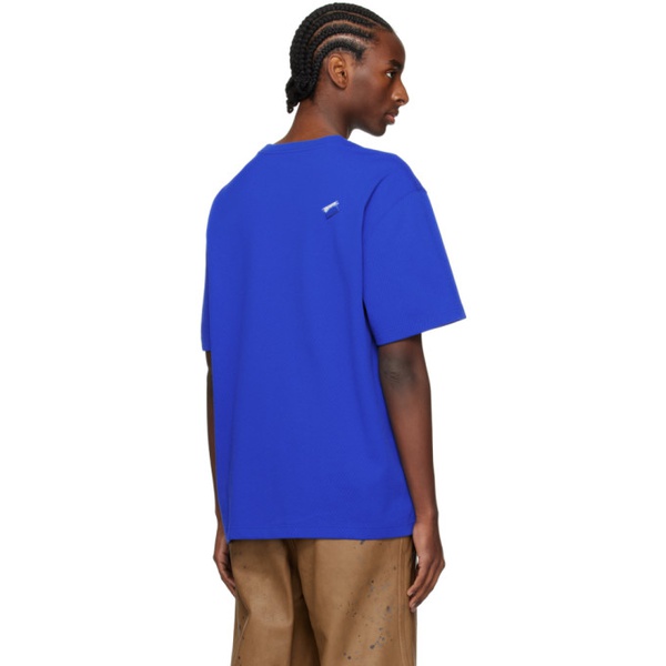  아더에러 ADER error Blue Printed T-Shirt 241039M213026