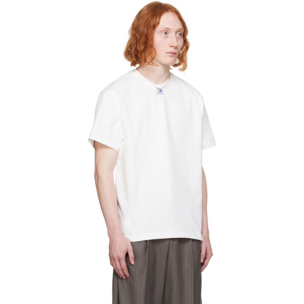  아더에러 ADER error White Langle T-Shirt 241039M213016