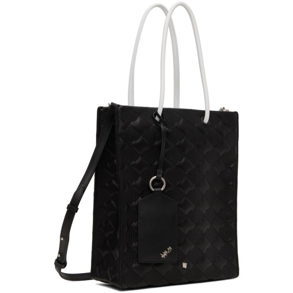  아더에러 ADER error Black Quilted Shopper Tote 241039M172003