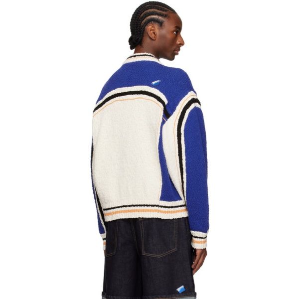  아더에러 ADER error Blue & White Striped Sweater 241039M202013