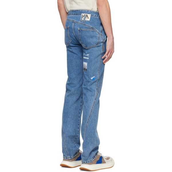  아더에러 ADER error Blue Paneled Jeans 241039M186010