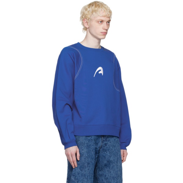  아더에러 ADER error Blue A-Peec Sweatshirt 231039M204001