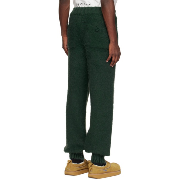  아더에러 ADER error Green Embroidered Sweatpants 232039M190007