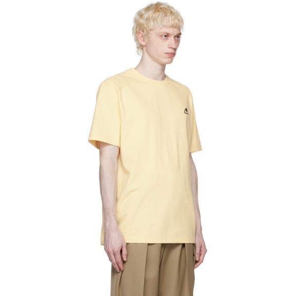  아더에러 ADER error Yellow A-Peec T-Shirt 231039M213011