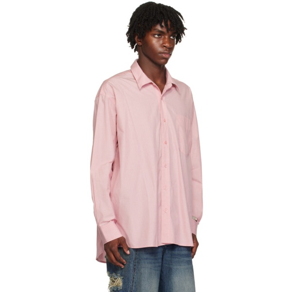  아더에러 ADER error Pink Pinstripe Shirt 232039M192005