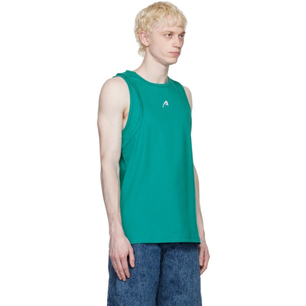  아더에러 ADER error Green Layered Tank Top 231039M214001