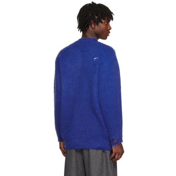  아더에러 ADER error Blue Distressed Sweater 232039M201003