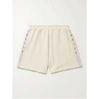 ADISH Wide-Leg Logo-Embroidered Cotton-Jersey Drawstring Shorts 43769801096201944