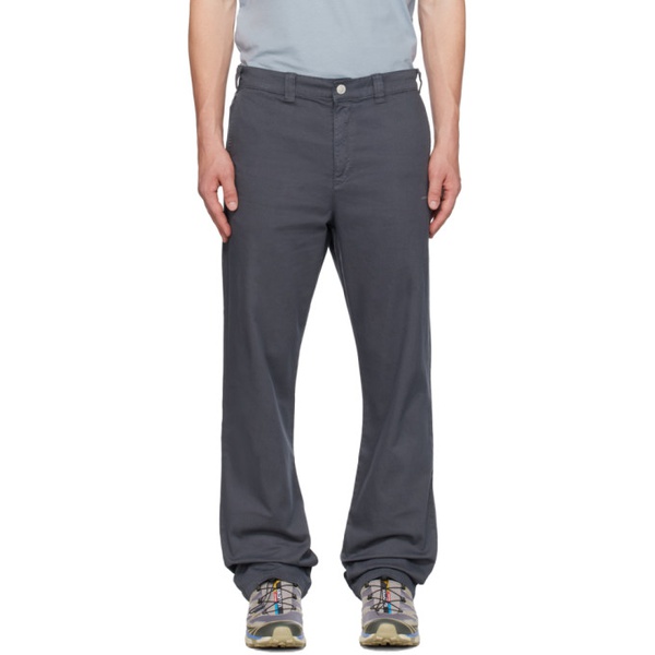  AFFXWRKS Gray Washed Trousers 232108M191002