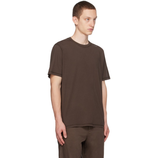  AFFXWRKS Brown Garment-Dyed T-Shirt 232108M213025