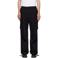 AFTER PRAY Black Wide Cargo Pants 232138M188003