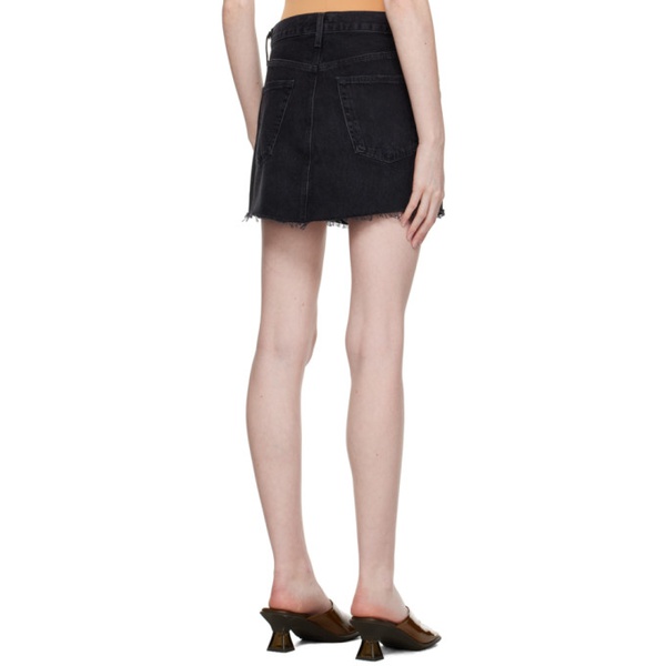  에이골디 AGOLDE Black Parker Denim Miniskirt 232214F090006