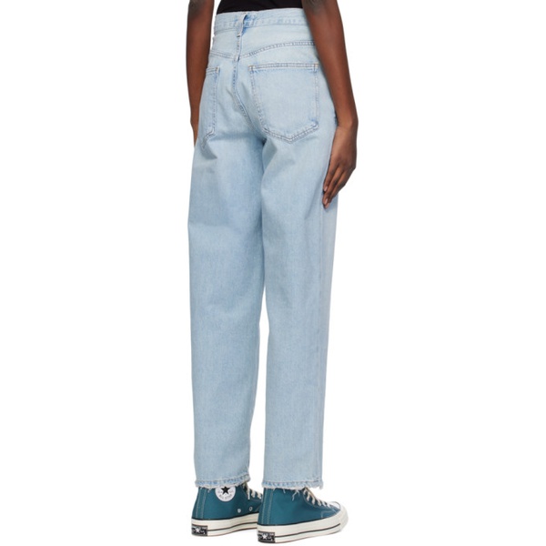  에이골디 AGOLDE Blue Criss Cross Upsized Jeans 241214F069017