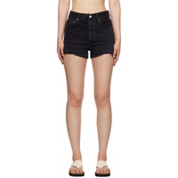 에이골디 AGOLDE Black Mila Denim Shorts 241214F088014