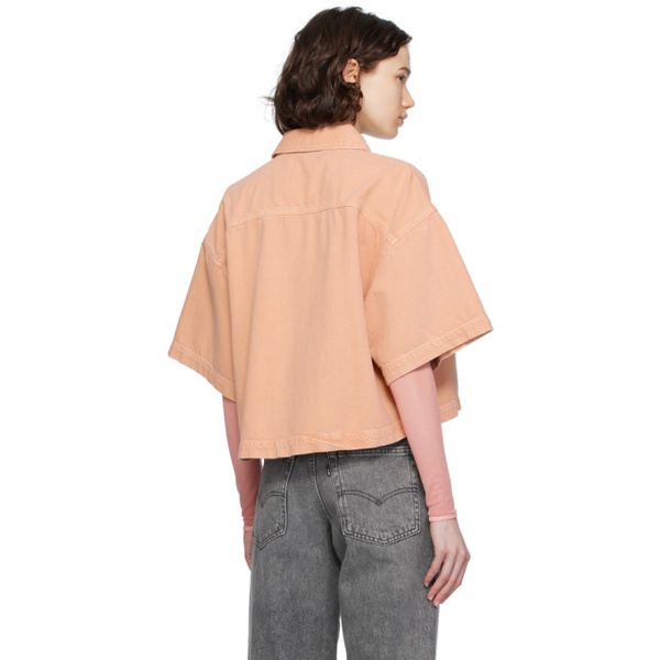  에이골디 AGOLDE Orange Rona Denim Shirt 241214F109011